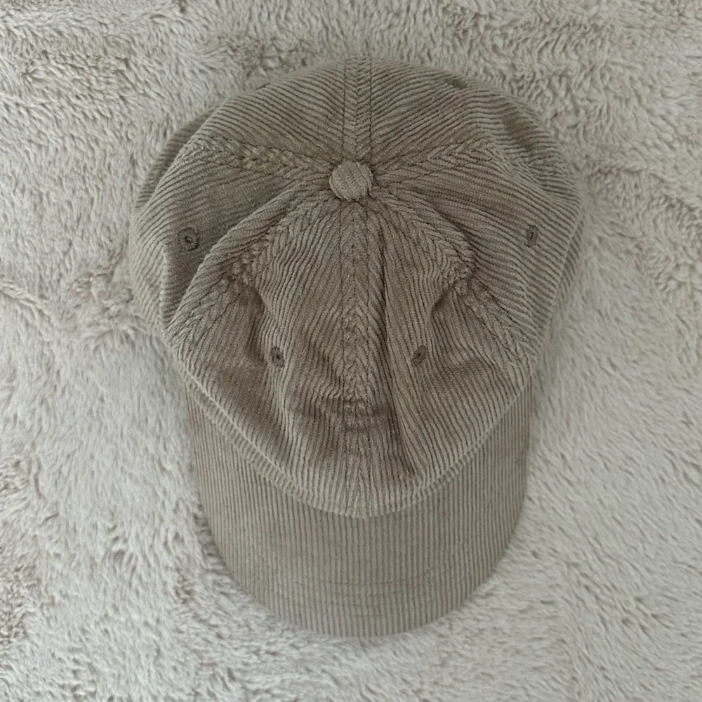 Abercrombie & Fitch Brown Corduroy Baseball Hat - Picture 3 of 6